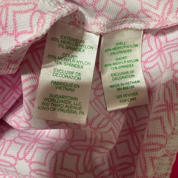 🌸 Brand New Lilly Pulitzer Pink & White Luxletic Jessamy Dress 🌸 Size M - Picture 14 of 16